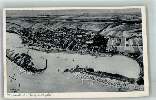 23774 W2447 Heiligenhafen , Holst 1938 Foto AK Fliegeraufnahme