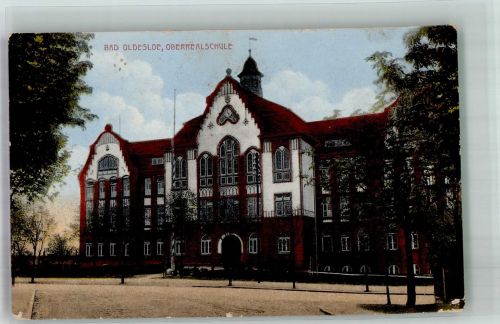 23843 W2060 Bad Oldesloe 1917 Foto AK Oberrealschule