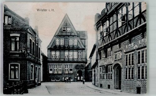 25554 W2213 Wilster 1925 Foto AK Bahnpost Hamburg - Zug 1916