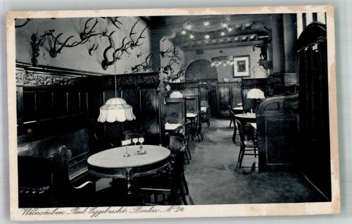 10115 W1000 Berlin Mitte 1932 Foto AK Wein- Handlung Gasthaus Weinstuben Eggebrecht Friedrichstrasse