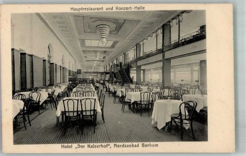 26757 W2972 Borkum 1927 Foto AK Hotel Kaiserhof