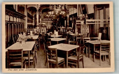 10115 W1000 Berlin Mitte 1936 Foto AK Gasthaus Münchner Löwenbräu Charlottenstrasse