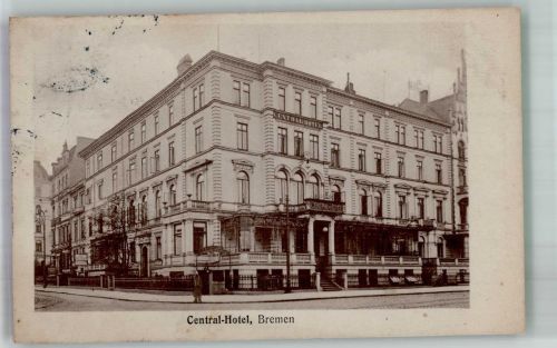 28195 W2800 Bremen 1910 Foto AK Hotel Central