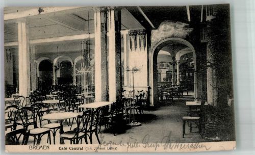 28195 W2800 Bremen 1909 Foto AK Cafe Central