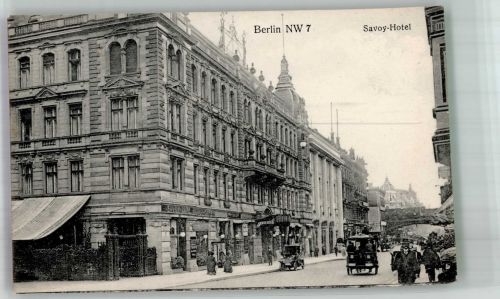 10115 W1000 Charlottenburg Foto AK Auto Savoy Hotel