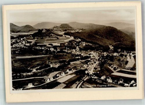 66969 W6786 Lemberg , Pfalz 1935 FOTO KEINE AK Fliegeraufnahme Originale aufmontierte Verlagsmusterkarte