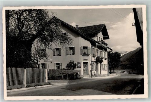 6600 Pflach 1941 Foto AK Gasthaus Pension zum Schwanen Feldpost WK II