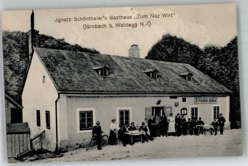 2724 Dürnbach 1917 Foto AK Gasthaus Zum Naz Wirt