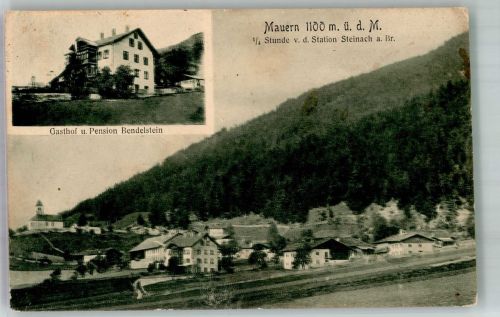 6150 Mauern Foto AK Gasthaus Pension Bendelstein