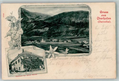 6406 Oberhofen im Inntal 1902 - Gasthaus des Anton Rimml