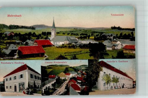 4941 Mehrnbach 1918 Gebrauchsspuren Handlung Kirche Gasthaus
