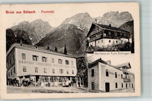 9991 Dölsach 1906 Gebrauchsspuren Gasthaus Tirolerhof Pension