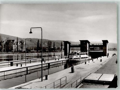 70173 W7000 Untertürkheim Foto AK Neckar-Schleuse