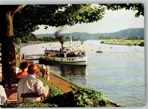 45468 W4330 Mülheim an der Ruhr Foto AK Hahnen- Fähre Ruhrtal