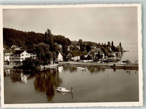88690 W7772 Unteruhldingen , Bodensee Foto AK Hafen