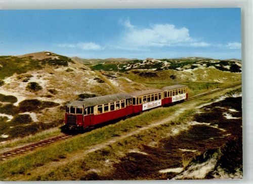 25992 W2282 List , Sylt Foto AK Eisenbahn Dünen-Express