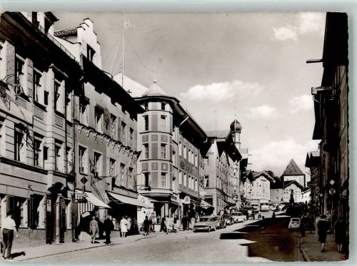 83646 W8170 Bad Tölz 1964 Foto AK Apotheke Auto Historische Marktstrasse