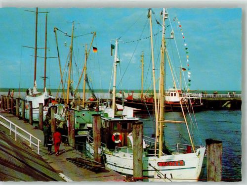 25992 W2282 List , Sylt Foto AK Hafen Ficherboote