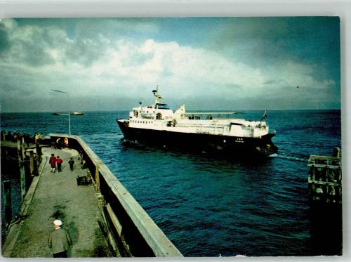 25992 W2282 List , Sylt 197o Foto AK Fähre nach Röm