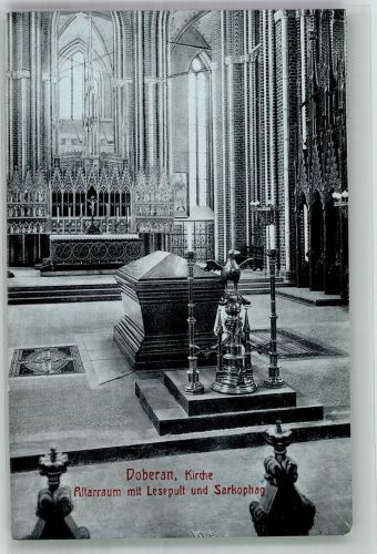 18209 O2560 Bad Doberan Foto AK Kirche Altarraum
