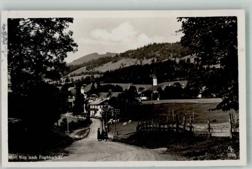 83730 W8165 Fischbachau 1929 Foto AK Bahnpost Bayrischzell -Zug 1316