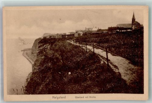 27498 W2192 Helgoland Foto AK Kirche Oberland