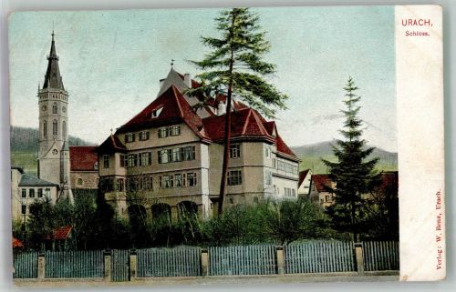 72574 W7432 Urach Bad Urach 1906 Foto AK Schloss