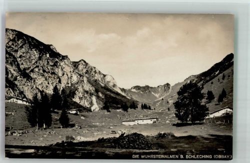 83259 W8211 Schleching 1930 Foto AK Wustersteinalmen