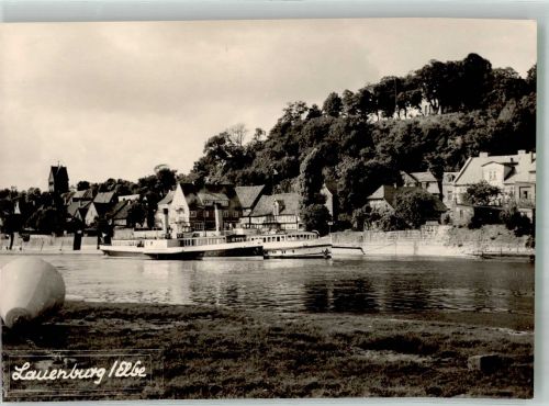 21481 W2058 Lauenburg , Elbe Foto AK Elbe Damper