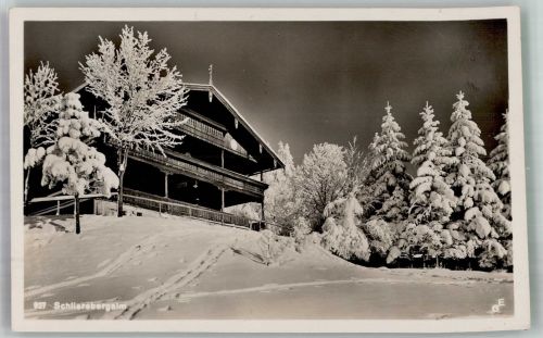 83727 W8162 Schliersee 1927 Winter Gasthaus Schliersbergalm