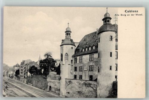 56068 W5400 Koblenz am Rhein Foto AK Burg an der Mosel