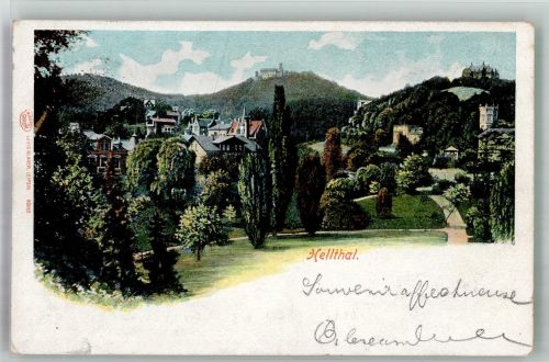 53940 W5374 Hellenthal , Eifel Foto AK Burg Reifferscheid Hellthal