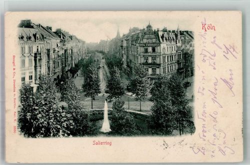 50667 W5021 Köln Altstadt-Süd 101 1904 Foto AK Salierring