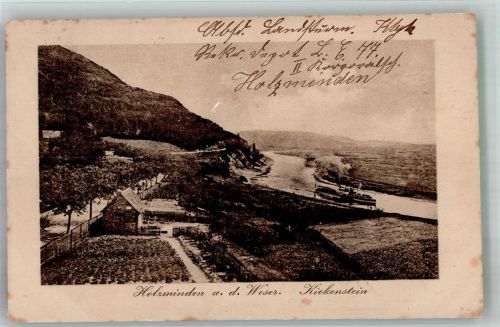 37603 W3450 Holzminden 1917 Foto AK Feldpost WK I Rekruten Depot L.I. 77 Kiekenstein