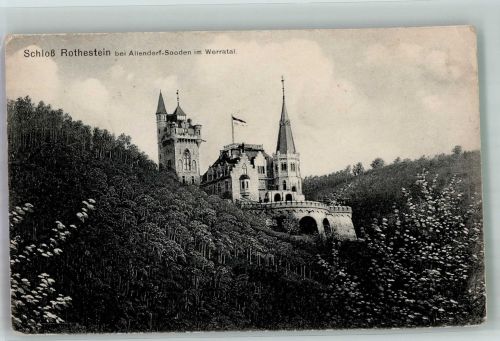37242 W3437 Bad Sooden-Allendorf 1916 Foto AK Schloss Rothenstein Feldpost wK I