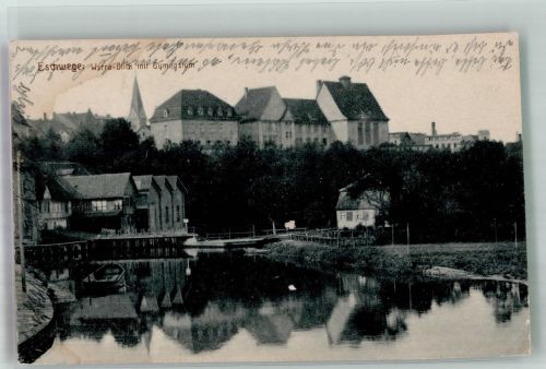 37269 W3440 Eschwege 1917 Foto AK Gymnasium Weserblick
