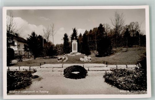 82327 W8132 Tutzing Foto AK Denkmal Ludendorff