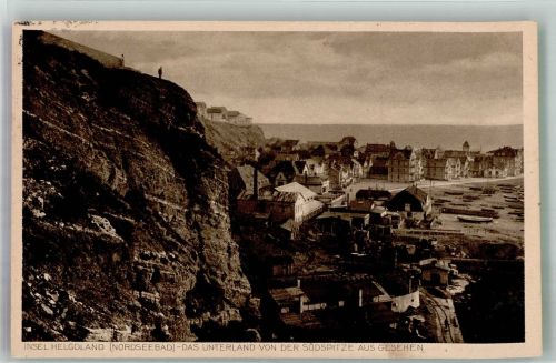 27498 W2192 Helgoland 1925 Foto AK Helgoland Unterland
