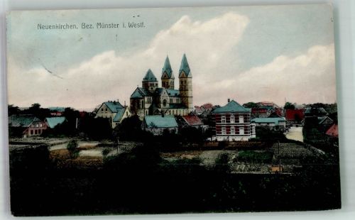48485 W4445 Neuenkirchen , Kr Steinfurt 1910 Foto AK Kirche