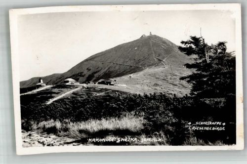 Schneekoppe 1937 Foto AK Riesengebirge