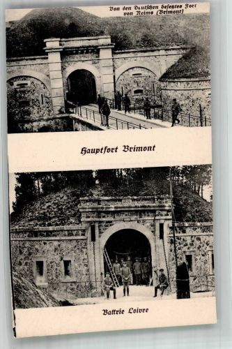 51100 Reims Foto AK Fort Brimont von deutschen besetzt WK I