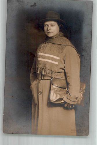 Plzen Pilsen Foto AK russische Frau Ort handschriftlich