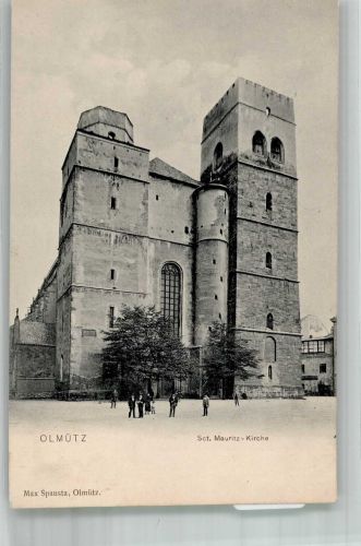 Olomouc Olmütz Foto AK Kirche Sct. Mauritz