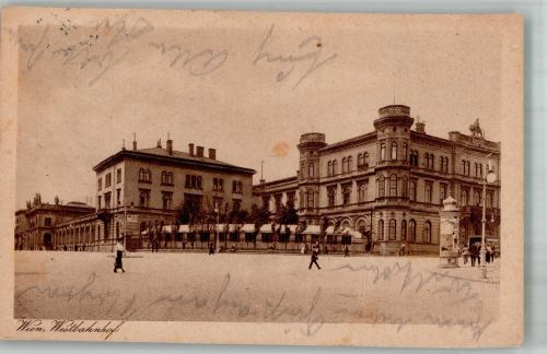 1070 Wien 7. Bezirk, Neubau 1925 Foto AK Litfaßsäule West- Bahnhof