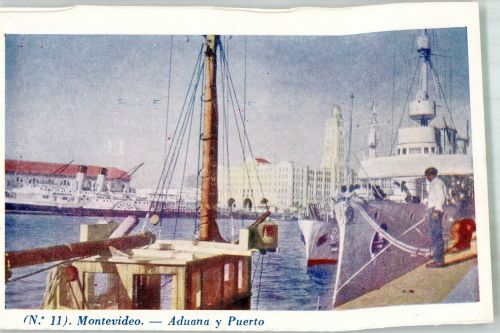 Montevideo FOTO KEINE AK Hafen Aduana y Puerto