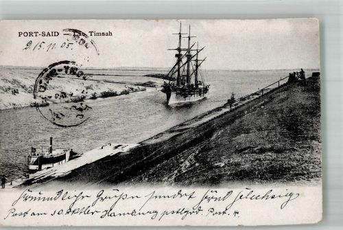 Port Said 1903 Gebrauchsspuren Suez Kanal