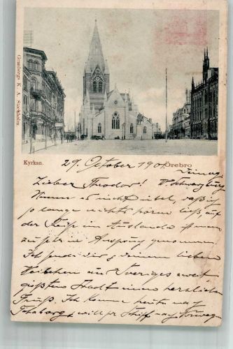 Örebro 1901 Gebrauchsspuren Kirche