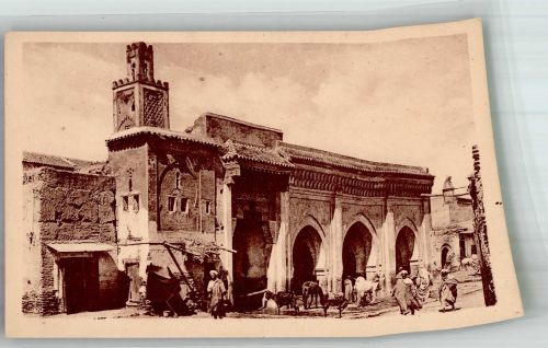 Marrakesch Marrakesh Gebrauchsspuren Tracht Fontaine Sidi-el-Hassane Scan verzogen