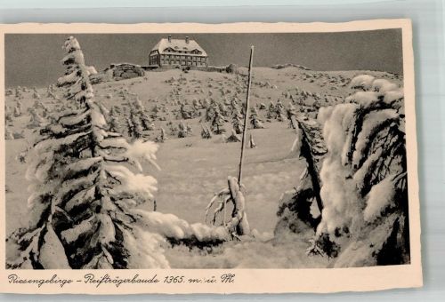 Reifträgerbaude Winter Riesengebirge Gasthaus