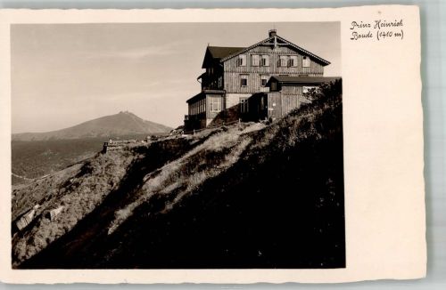 Prinz Heinrich Baude Foto AK Riesengebirge Schneekoppe